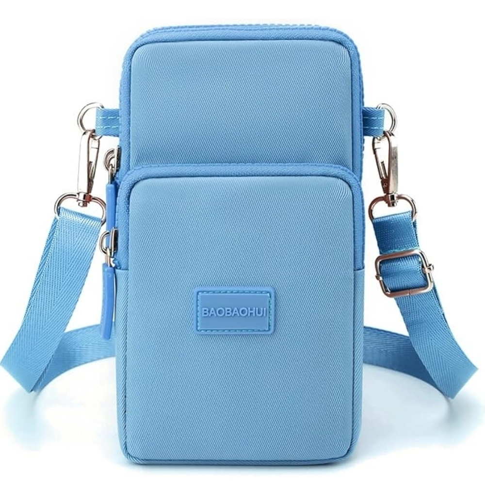 Crossbody Bag Cell Phone Sleeve Concert Venue Bag Adiustable Strap Arm Wrist NWT